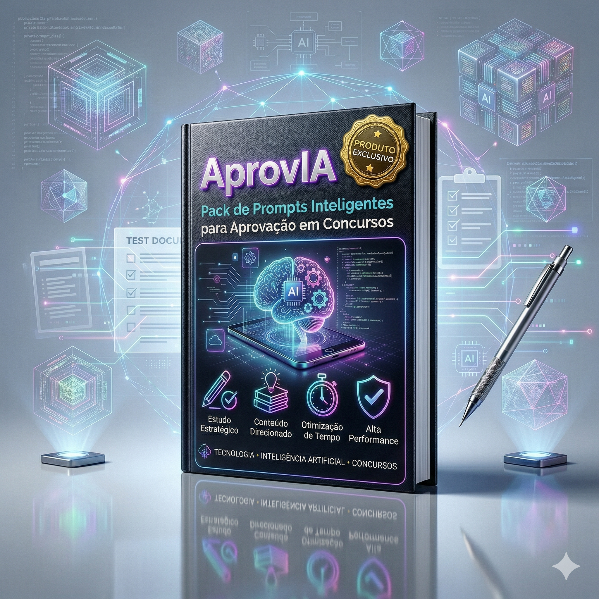 AprovIA - Pack de Prompts Inteligentes para Aprovação em Concursos